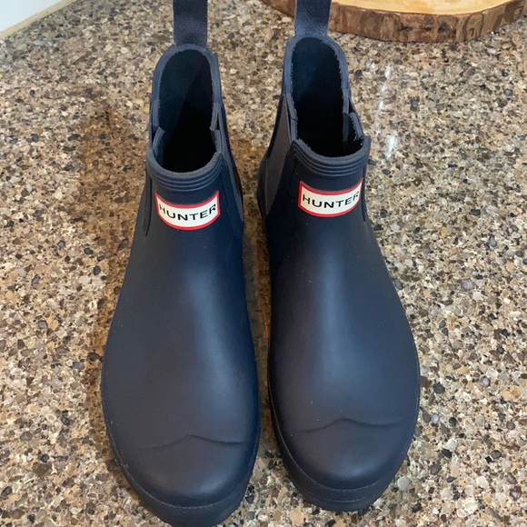 Hunter Shoes - Chelsea Hunter Boots- navy